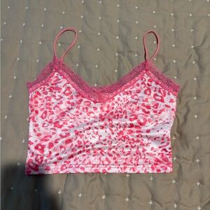 Pink Leopard Print Chemise